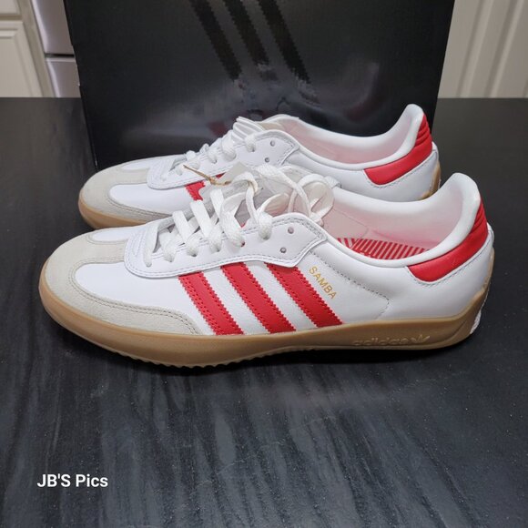 Adidas Samba OG PUIG Men's Shoes White Scarlet Red Gum JQ5865 BRAND NEW IN BOX - Picture 3 of 16